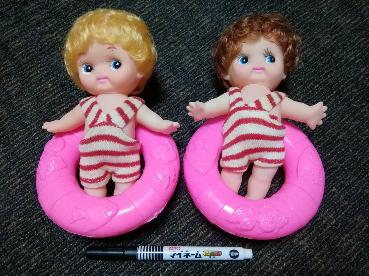 Amazon.co.jp: 昭和レトロ/駄菓子屋1970年代女の子ソフビ人形2体